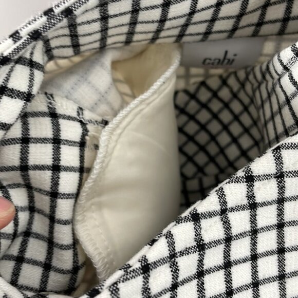 Cabi #3173 Osaka Nights Blazer Jacket Windowpane Black White Size Medium - Picture 11 of 16